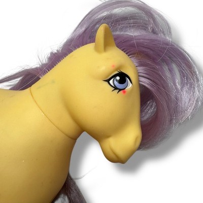 Vintage My Little Pony G1 Lemon Drop 1982 Hasbro MLP Yellow Purple