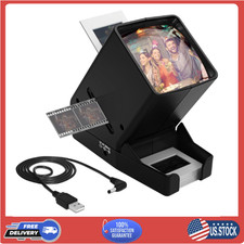 SV-3 35mm Slide Film Viewer 3X Magnification LED USB or Battery Powered