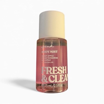 Victoria's Secret Pink Fresh & Clean Fragrance Body Mist Travel Size 2.5fl New