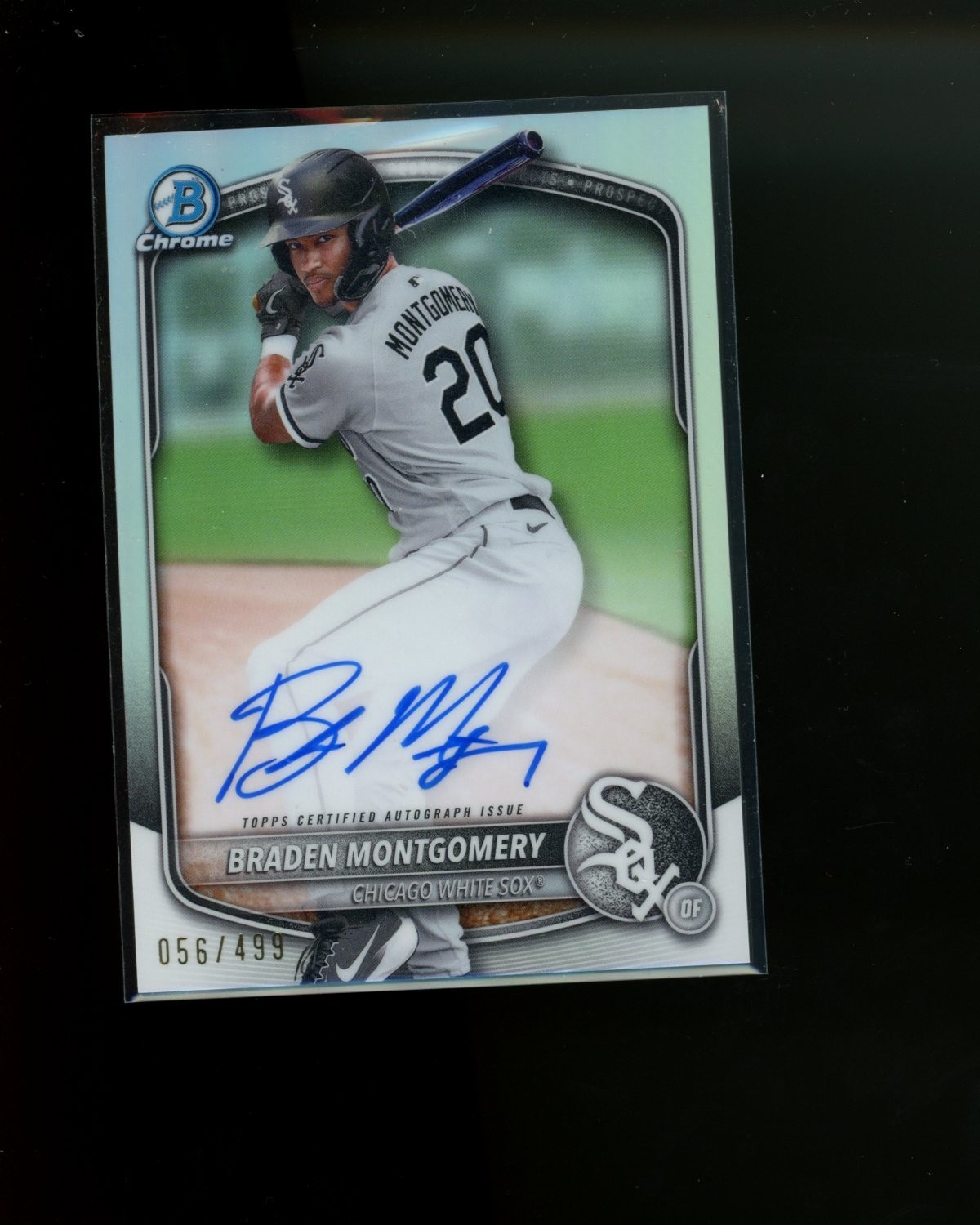 2025 Bowman Chrome Refractor Autograph Auto #CPABM Braden Montgomery #d 56/499