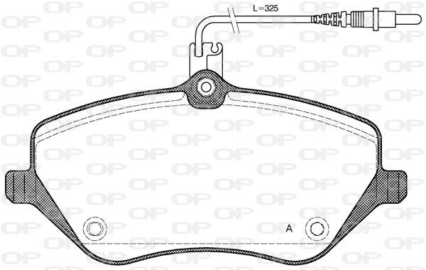 Plaquettes de frein avant pour Peugeot 407 2.0 HDi 135 et 607 berline