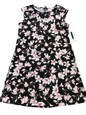 NEW NWT Nine West pretty summer dress knee long polyester 12 L LARGE sleeveless
