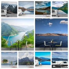 3D Mountain River Scenery Self-adhesive Wallpaper Removable Wallpaper Wall Mural