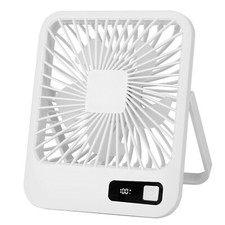 New Mini Desktop Cooling Fan Rechargeable with Speed Adjustment and LCD Display