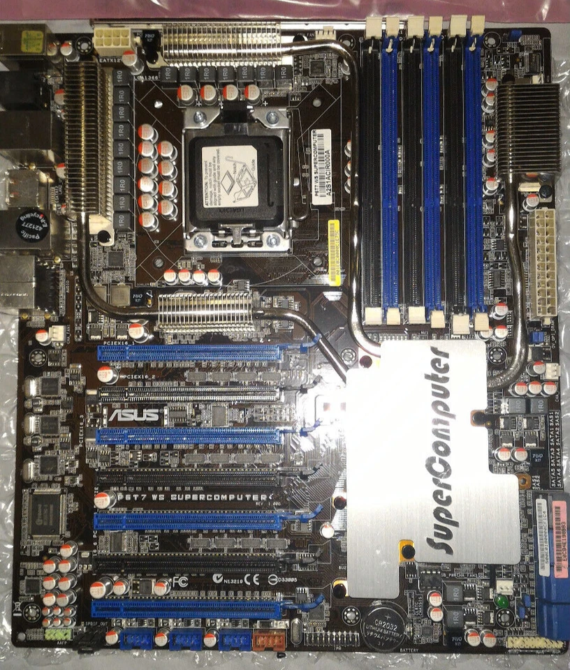 ASUS P6T7 WS SuperComputer, LGA 1366, Intel X58 LGA 1366 DDR3 24gb Ram i7-990X - Image 2 of 4