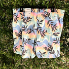 NWT cool airy pastel tropical print Swim Trunks Shorts - Sonoma Mens XXL / 2XL — photo 2