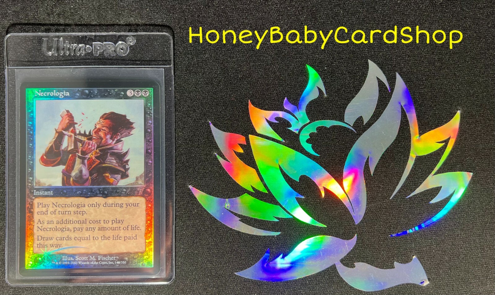 MTG Seventh Edition 2001 Necrologia Foil NM Card English 7ED Uncommon