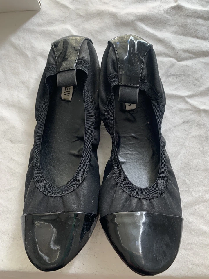 Zapatos sin cordones de ballet negros Cape Robbin Penny para mujer talla 7 Foto 3 de 4