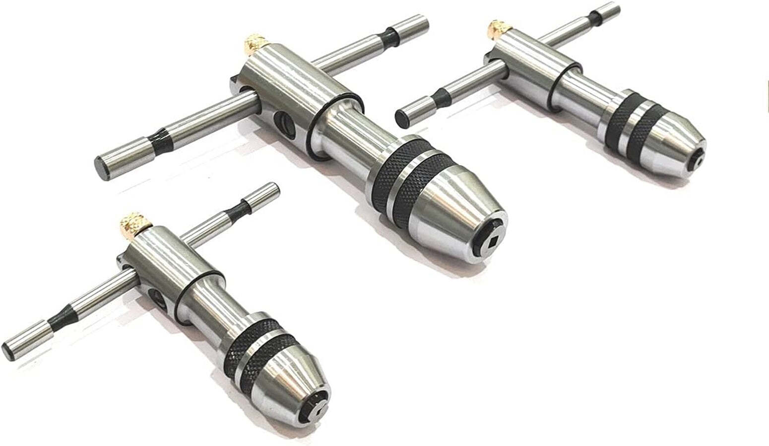 Buyohlic Set of 3 Reversible Ratchet Adjustable Tap Wrench with Plastic Case