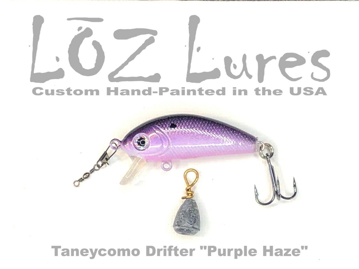 【美品】Handmade Lure Works LOZ Lures Custom Hand-Painted *** Taneycomo Drifter *** Lure combo