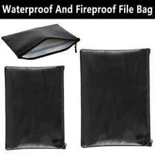 Fireproof Money Bag Waterproof Safe Cash Box Document Envelope File Pouch Case