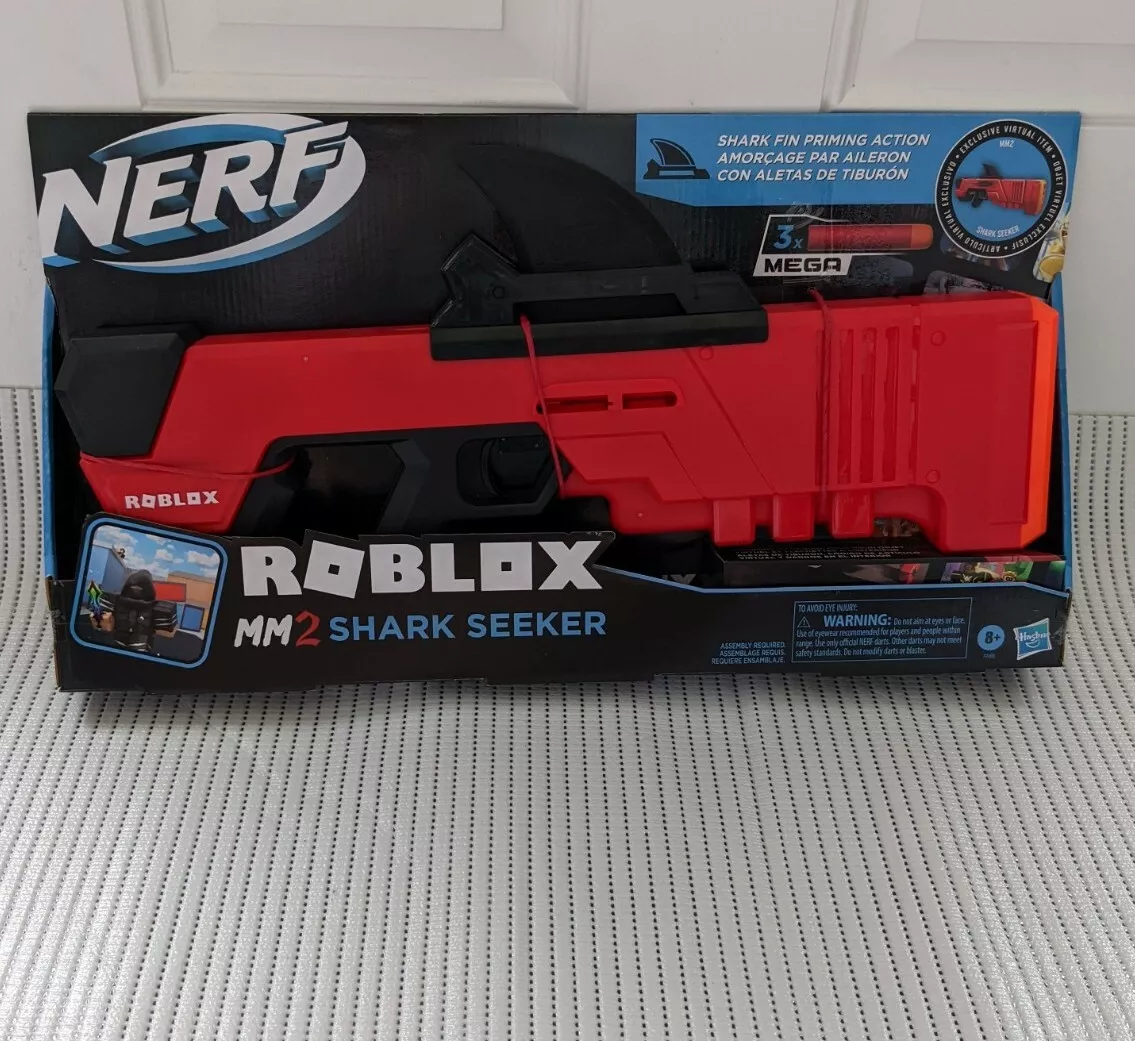 NERF + ROBLOX MM2 Shark Seeker 🔫 Dart Blaster Gun 🔥 Multicolor + Digital  Bonus