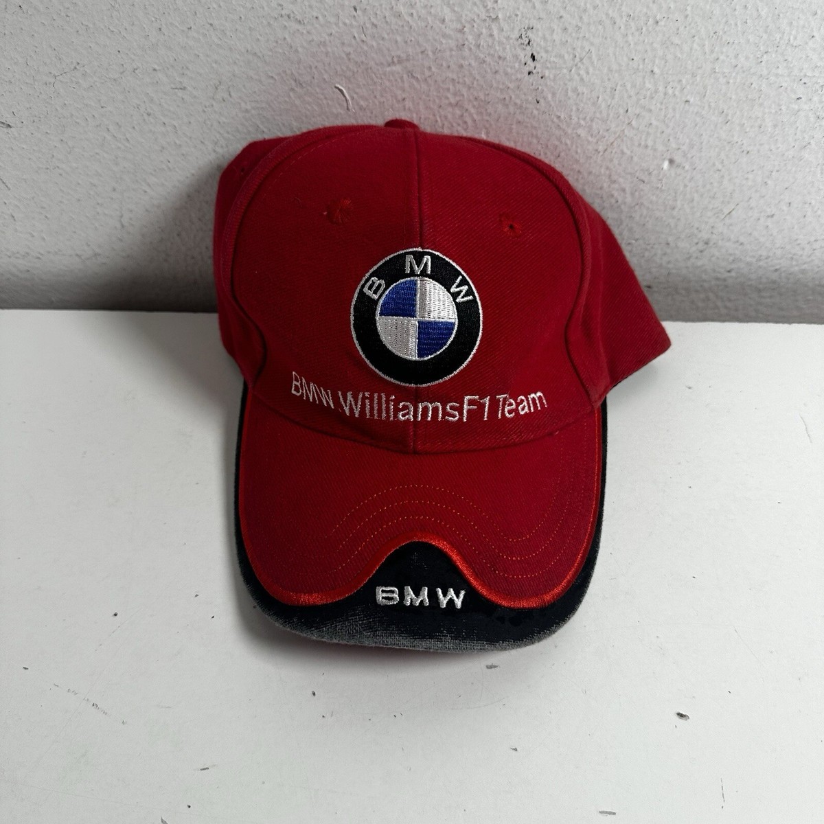 BMW Williams F1 Team Hat Cap Strap Back Red Embroidered Racing F1 Mens