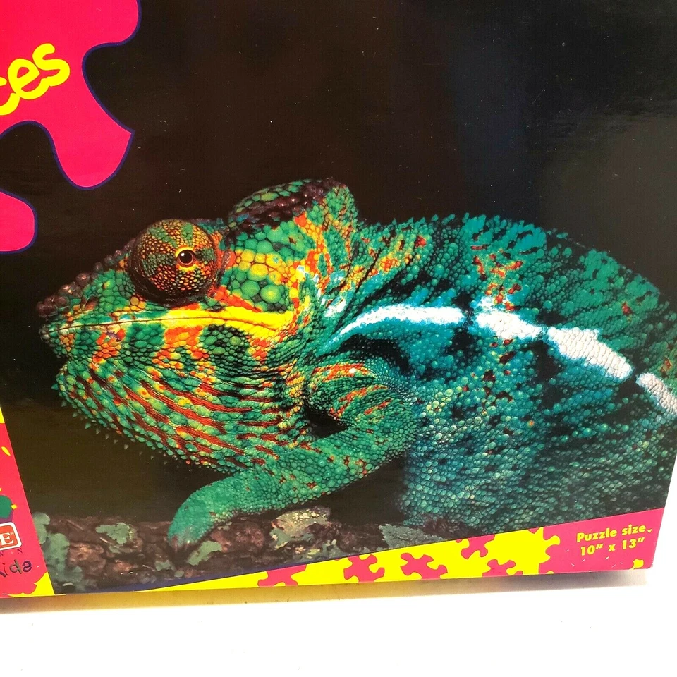 VTG 1997 Hoyle for Kids Panther Chameleon 100 Pc Puzzle New 10 X 13" Fast Ship - Image 4 of 4