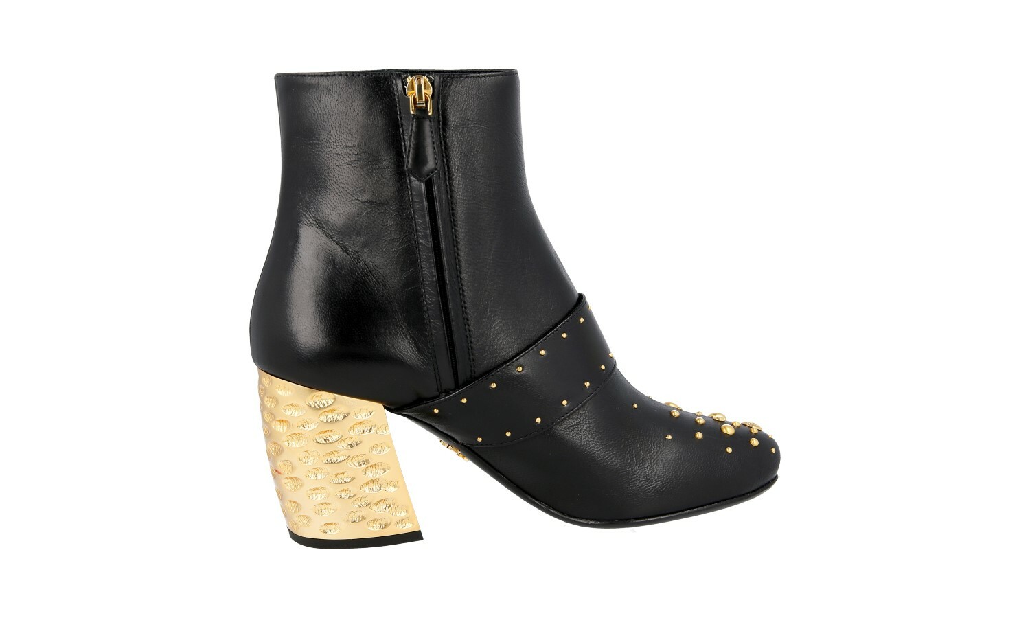 AUTH LUXURY PRADA HALF-BOOT SHOES 1T819H BLACK NEW 39 39,5 UK 6 image 7