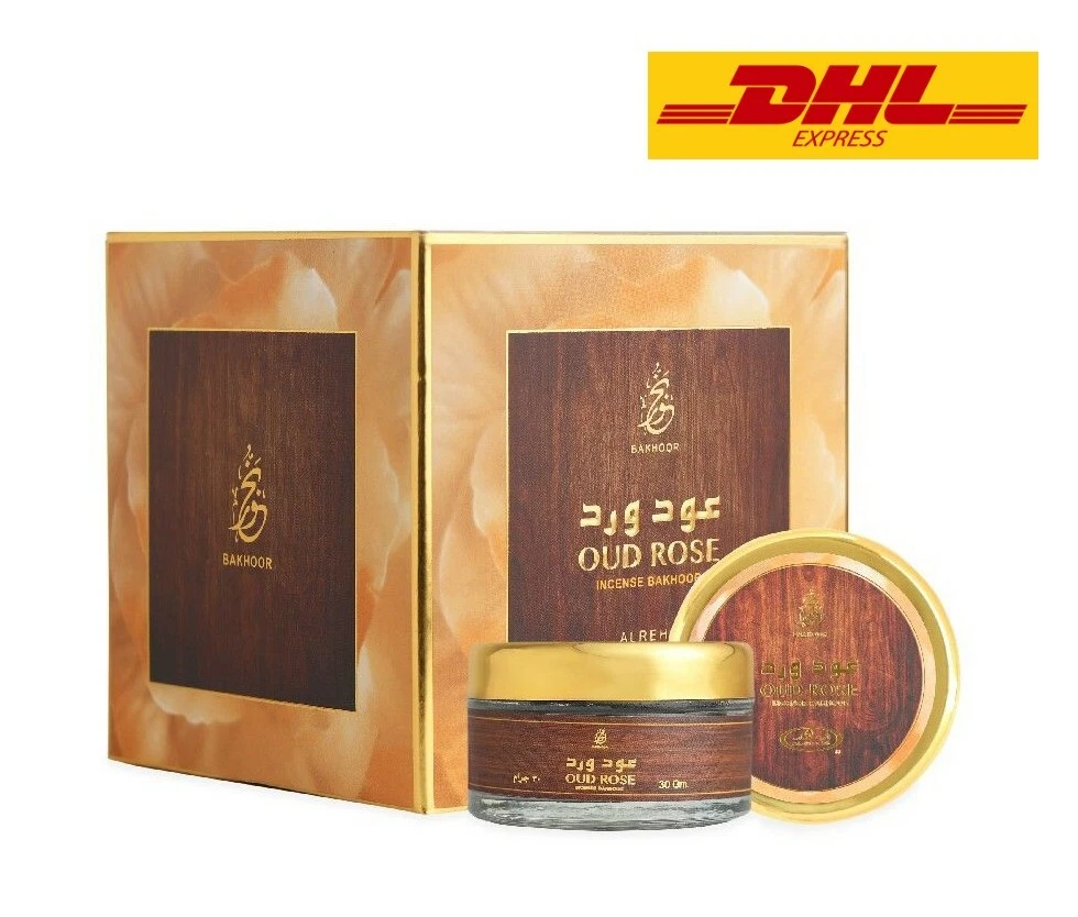 Bakhoor Incense Oud Ward 30g by Al Rehab Oudh Rose Home Fragrance DHL Express