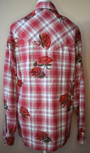 Adobe Rose | pearl snap | 3x | womens | long sleeve |western wear | shirt - Picture 2 of 5