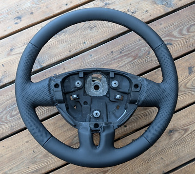 NEW LEATHER Steering Wheel for 04-10 Renault Master 2 II 2004-2010 Fully Black