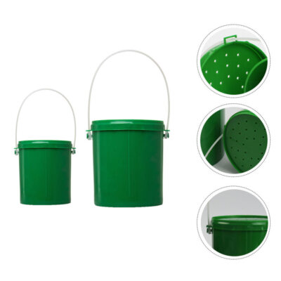 2pcs Angeln Wurm Box Wurm Lockt Container Angeln Worm Eimer