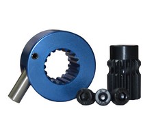 Splined Quick Release Steering Hub Satin Metallic Blue Brisca F2 Autograss Mini 