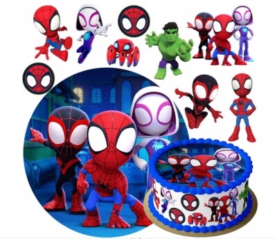 Superhero Essbar Tortenaufleger Torte Kuchen Party Geburtstag Zuckermasse + TEXT
