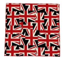 Gascoigne Pocket Square British Union Jack Flag Cotton 9" X 9" Men's
