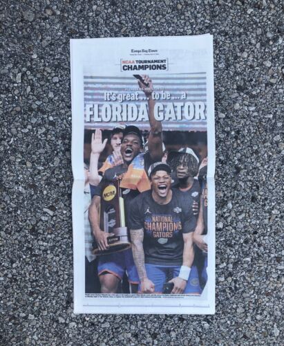 TAMPA BAY TIMES - WEDNESDAY APRIL 9, 2025 (MENS NCAA CHAMPIONS - FLORIDA GATORS)