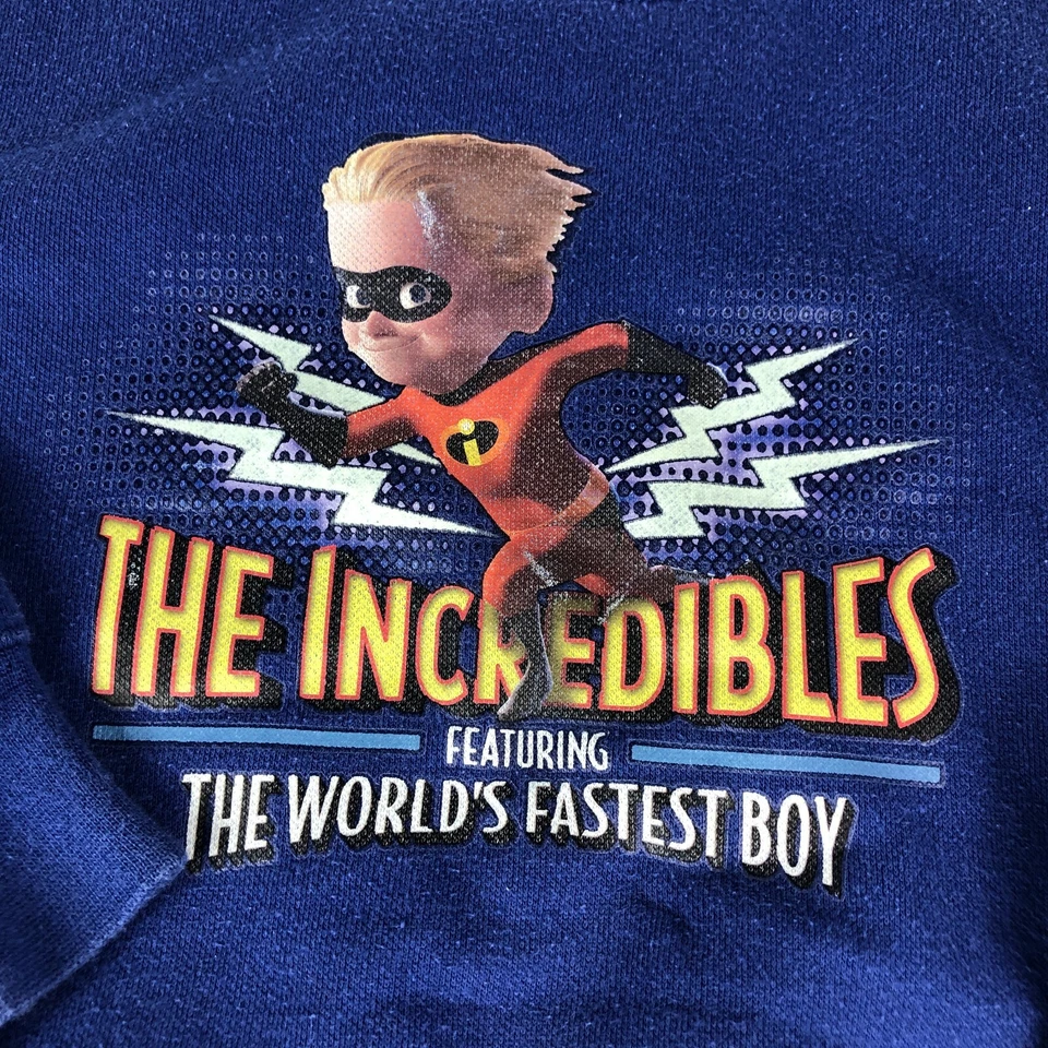 Suéter De Colección Y2K Los Increíbles Niño Medio Azul El Mundo Niño Más Rápido Foto 2 de 4