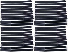40 x Hook and Loop 30cm x 20mm Black Hook and Loop Cable Ties Cable Ties Cable Hook and Loop