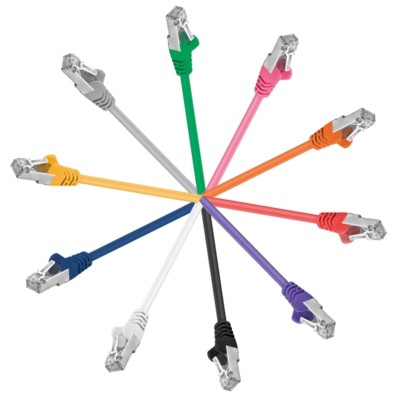 Patchkabel Netzwerkkabel LAN-Kabel Cat5e 100 MHz RJ45 F/UTP mit Folienschirm