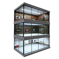 1:64 Diorama Car Garage Model LED Lighting Ca...