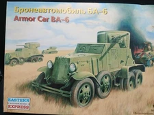 1/35 EASTERN EXPRESS ARMORED VEHICLE BA-6 MODEL KIT # 35127 new sealed inside
