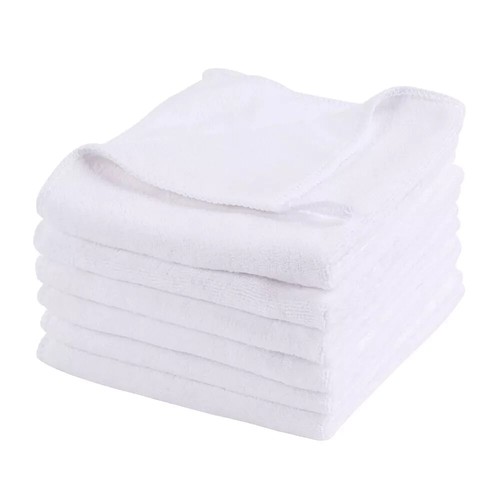 Pack of 24 Wash Cloths Microfiber Baby Soft Body Face Fabric White Extra Absorbe - Picture 6 of 8