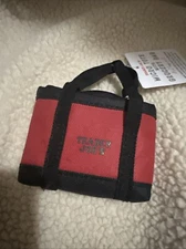 Trader Joe's Micro Tote Bag With Red Grocery Bag. RARE BLACK  Limited Edition