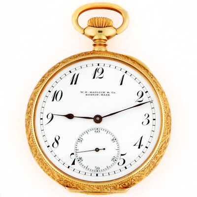 Haas Neveux Swiss 18K Gold 21j Extra Geneva Seal Open Face OF