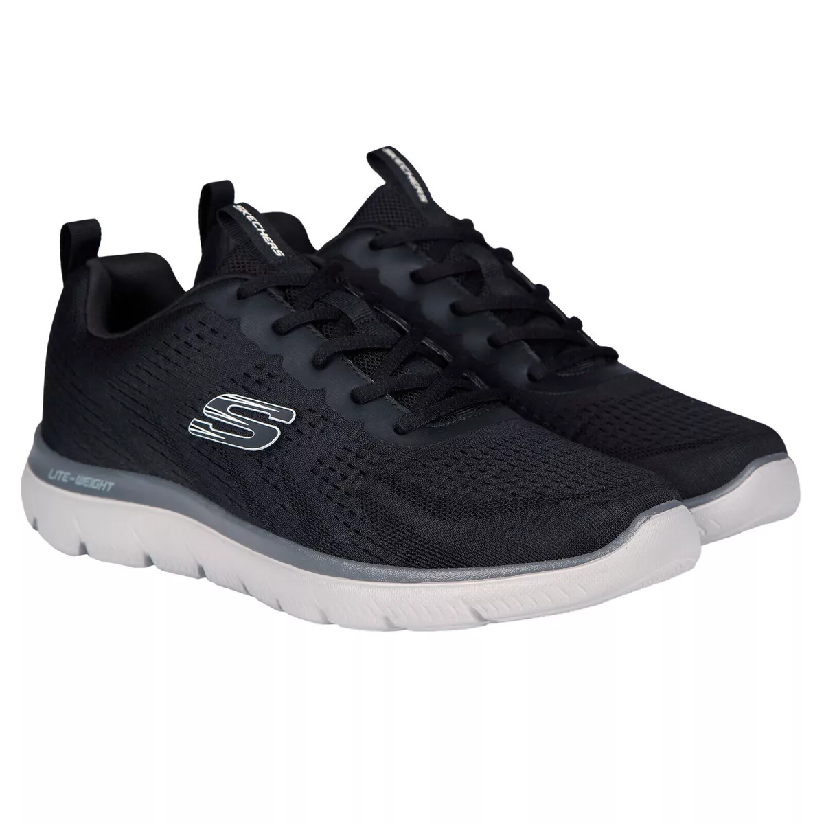 Black skechers size clearance 12