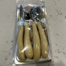 NEW Homecraft 4 Piece Specialty Caring Cutlery Set In Beige