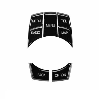 Neuer hellschwarzer Media IDrive Schalter Knopf Reparatursatz für BMW...