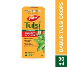Dabur Tulsi Drops : Contains Extracts of 5 Ra...