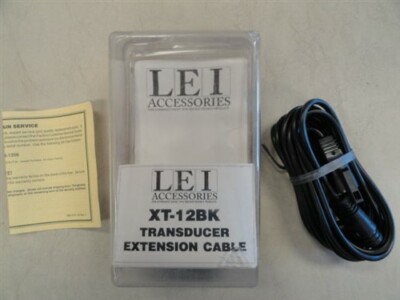LEI LOWRANCE / EAGLE XT-12BK TRANSDUCER EXTENSION CABLE 8-99 MARINE BOAT