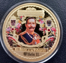 3Mal Kaiser**Medaillen-Sammlung*NEU**24 Karat vergoldet*PP**Farbdruck +Swarovski