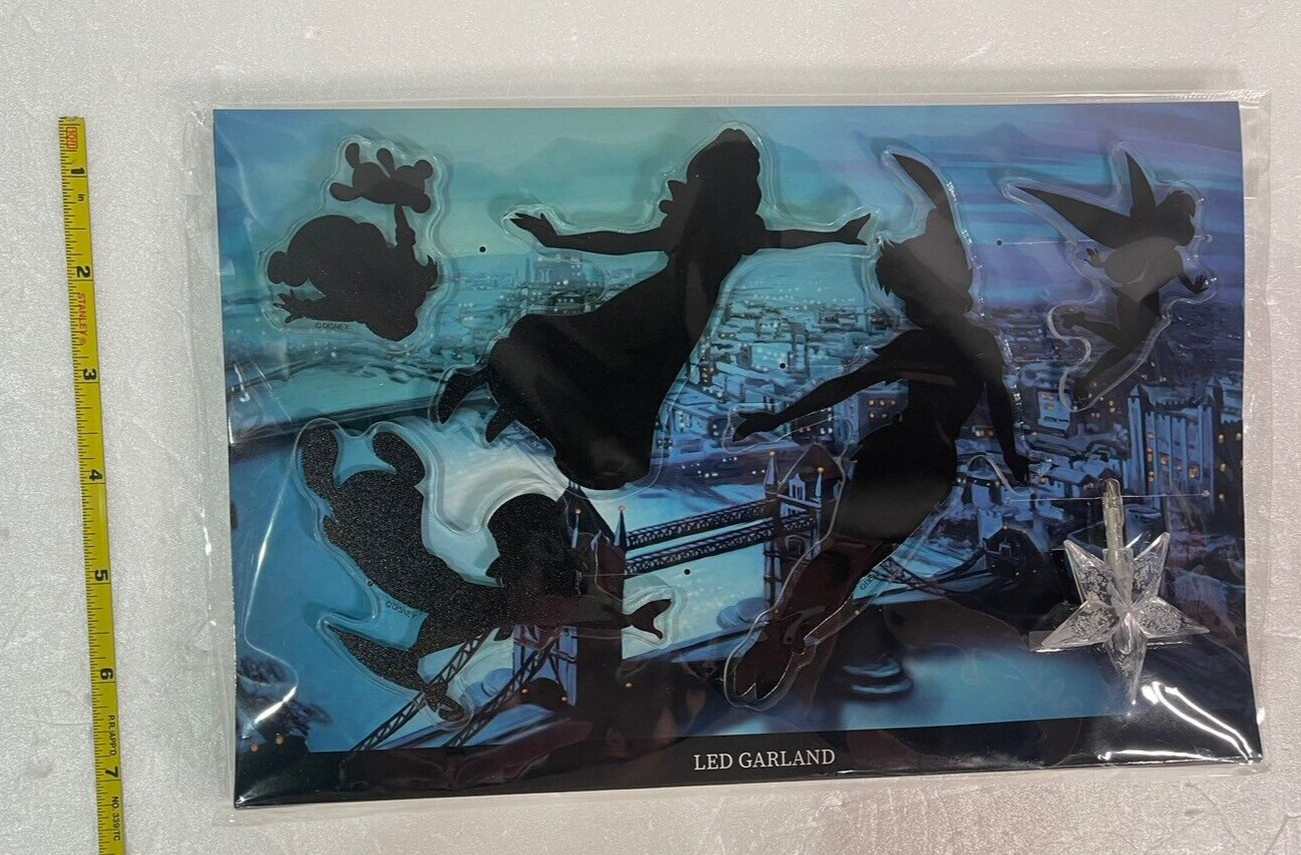 Disney Store Japón Peter Pan LED Guirnalda Volando a Neverland Luz Tinker Bell