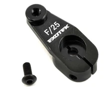 Exotek AE Aluminum HD Servo Horn (Black) (25T - Futaba/Savox/ProTek)
