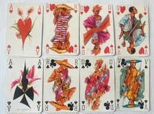 Double deck playing cards Grimaud Banque des Antilles françaises Hodges design