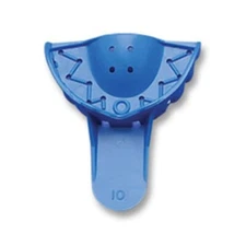 Keystone Tray-Aways #10s Perforated Upper Anterior Blue Impression Trays 12/PK
