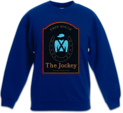 THE JOCKEY I Kinder Pullover Shameless Bar Alibi Pub Frank Gallagher Bar Symbol