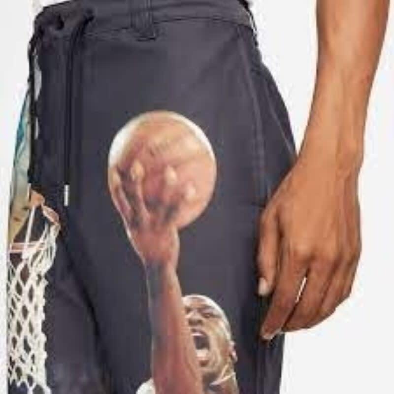 Nike JORDAN FLIGHT HERITAGE PRINT PANTS BLACK MEN´S Size 44