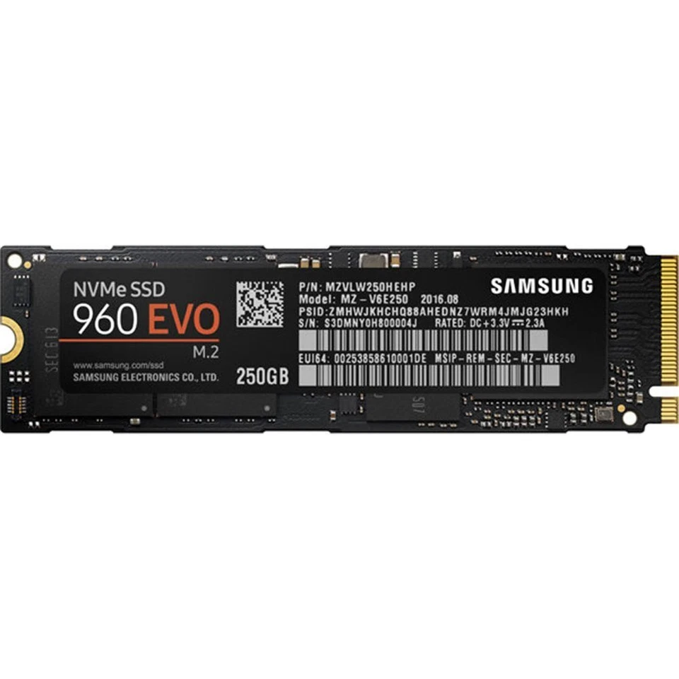 Samsung 960 EVO 250GB SSD M.2 NVMe PCIe Internal Solid State Drive MZ-V6E250BW - Image 3 of 3