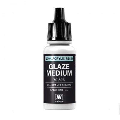 VJP70596 Acrylicos Vallejo Model Color: Aux: Glaze Medium (17 ml.)