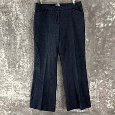 Worthington Petite Size 8p Modern Fit Trouser Mid Rise Dress Pants Black Women